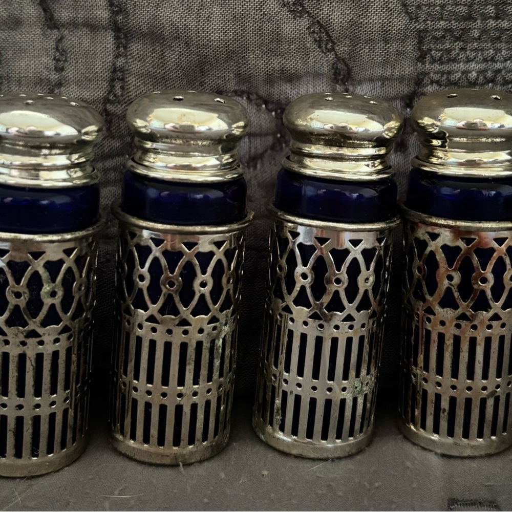 Vintage Leonard Salt and Pepper Shakers set of 4
